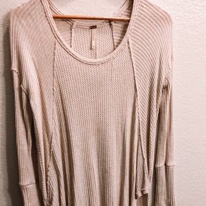 Free People Off-White Long-Sleeve Top/Dress